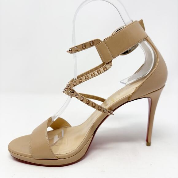 Christian Louboutin Choca Lux 120 Heels 37 - Picture 10 of 13